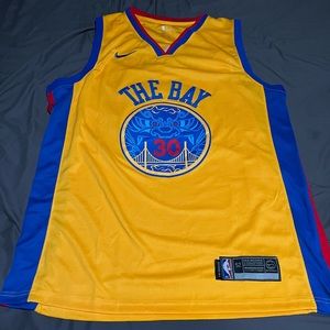 Warriors Stephen Curry #30 City Edition Jersey Mens XL